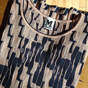 Missoni iconic geometric short sleeve knit t-shirt woman